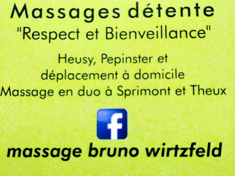 MASSAGE BRUNO WIRTZFELD à Pepinster - Massage en lichaamsverzorging | Boncado - photo 3