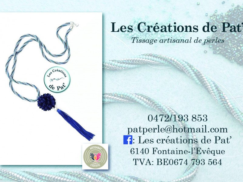 Les créations de Pat ' à Fontaine L Eveque - Boutique d’art et d’artisanat - Accessoires & fantaisies | Boncado - photo 6