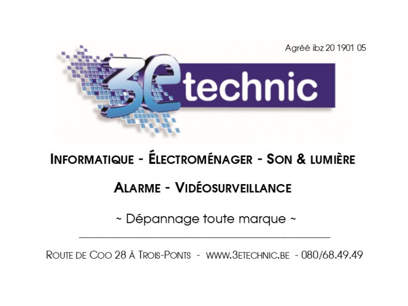 3E TECHNIC à Trois-Ponts - Einzelhandel - IT-Support & Reparatur | Boncado - photo 2