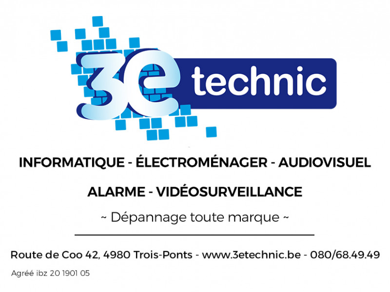 3E TECHNIC à Trois-Ponts - Magasin de matériel informatique - Magasin d’électroménager | Boncado - photo 2