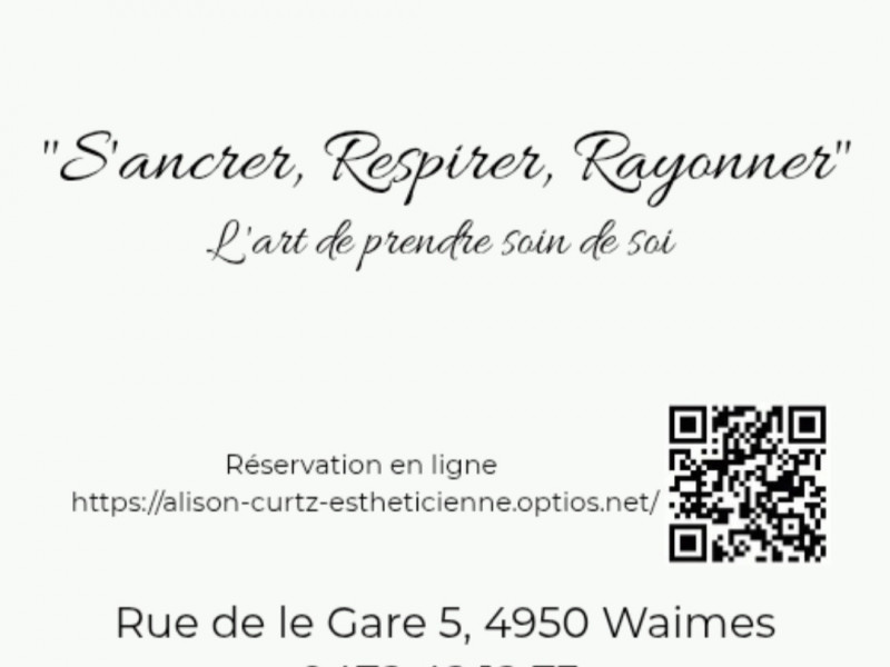 Alison Curtz Esthéticienne à WAIMES - Wellness-Salon - Massage & Körperpflege | Boncado - photo 7