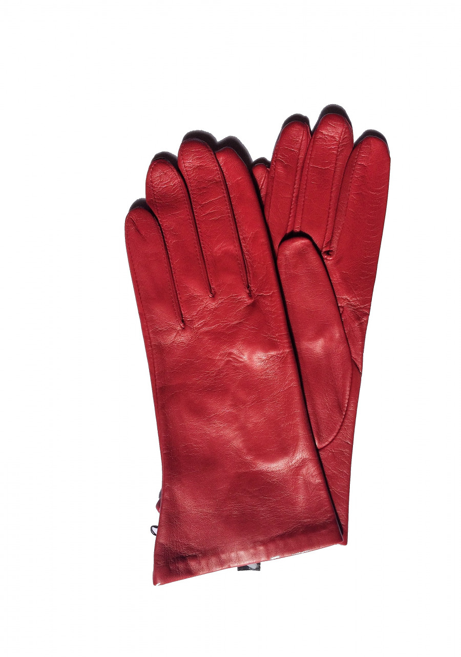 Idée cadeau - gants en cuir d'agneau doublé soie modèle naples - photo 2