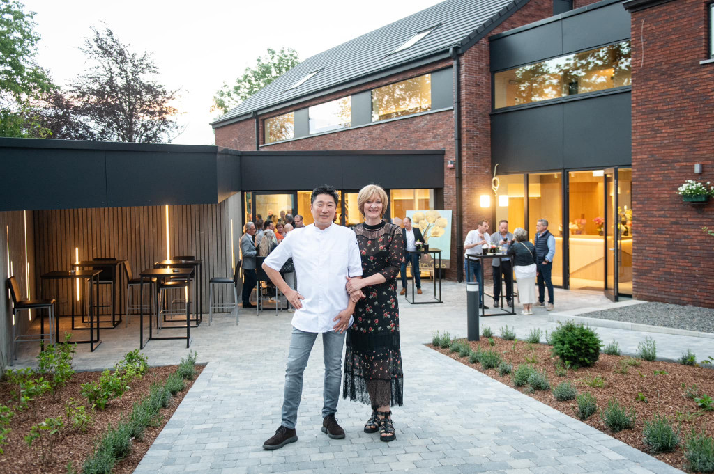 Paul et Rosemarie Knott, le chef et la patronne de l'hôtel et restaurant Les Fines Gueules, à Herve